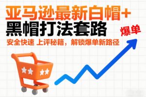 亚马逊最新白帽+黑帽打法套路,安全快速上评秘籍,解锁爆单新路径-水滴知识网