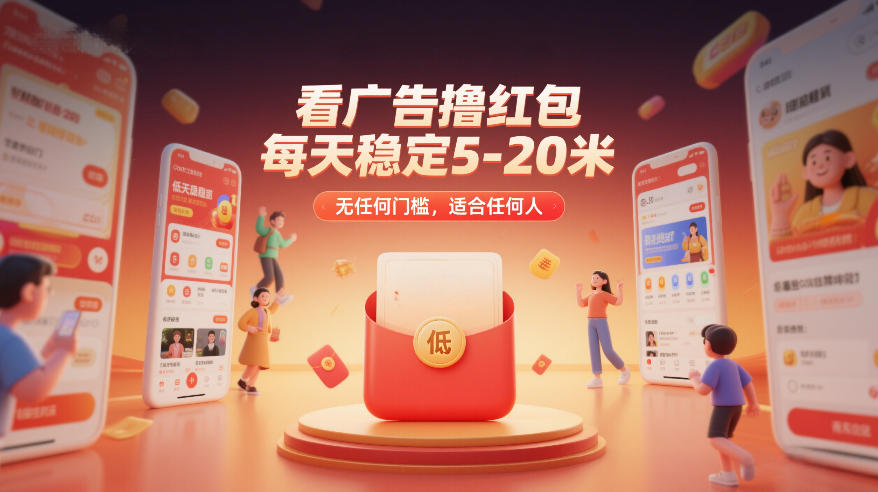 看广告撸红包,每天稳定5-20米,无任何门槛,适合任何人-水滴知识网