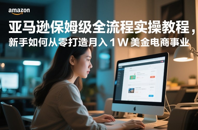 亚马逊保姆级全流程实操教程,新手如何从零打造月入1W美金电商事业-水滴知识网