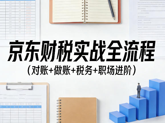 京东财税实战全流程(对账+做账+税务+职场进阶)-水滴知识网
