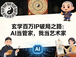玄学百万IP破局之路：AI当管家，我当艺术家-水滴知识网