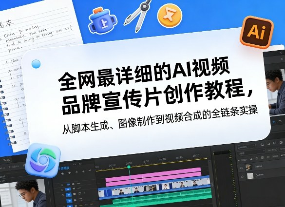 全网最详细的AI视频品牌宣传片创作教程，从脚本生成、图像制作到视频合成的全链条实操-水滴知识网