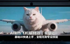 AI制作飞机猫特效,零基础AI快速上手,全程无需专业技能-水滴知识网