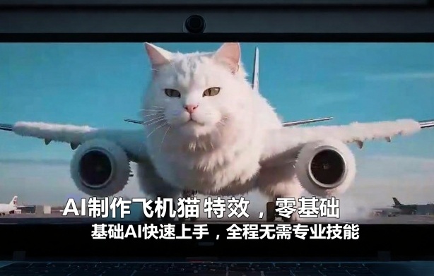 AI制作飞机猫特效，零基础AI快速上手，全程无需专业技能-水滴知识网