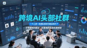 跨境AI头部社群,一个人顶一支团队的时代真正的开始了,分享跨境AI前沿,可落地的实战经验(更新3月23日)-水滴知识网