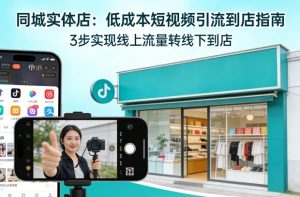 同城实体店，如何低成本把客户从短视频带到线下门店-水滴知识网