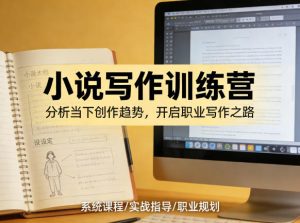 小说加写作训练营，带你分析如何在当下脱颖而出，开启你的职业创作之路-水滴知识网