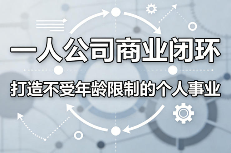 一人公司商业闭环，打造一份不受年龄限制的个人事业-水滴知识网