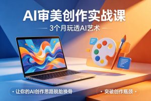AI审美创作实战课,3个月玩透AI艺术,让你的AI创作思路脱胎换骨,突破创作瓶颈-水滴知识网