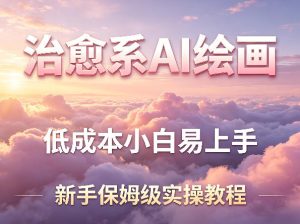 治愈系AI绘画提示词项目,低成本小白易上手,每天10分钟,新手保姆级实操教程-水滴知识网
