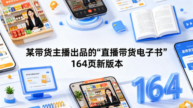 某带货主播出品的《直播带货电子书》164页新版本-水滴知识网