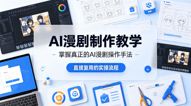 AI漫剧制作教学,带你掌握真正的AI漫剧操作手法,直接复用的实操流程-水滴知识网