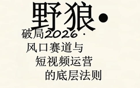 野狼团队·多平台实操运营课,覆盖AI口播、服装、好物、漫剪等热门玩法(更新4月29日)-水滴知识网