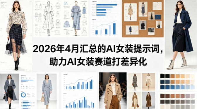 2026年4月汇总的AI女装提示词,助力AI女装赛道打差异化-水滴知识网