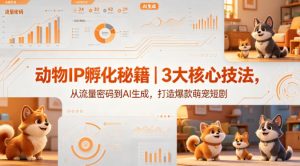 动物IP孵化秘籍|3大核心技法,从流量密码到AI生成,打造爆款萌宠短剧-水滴知识网