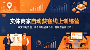 实体商家自动获客线上训练营|从定位到流量,从个体到超级个体,解锁获客新玩法-水滴知识网