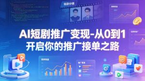 AI短剧推广变现-从0到1开启你的推广接单之路-水滴知识网