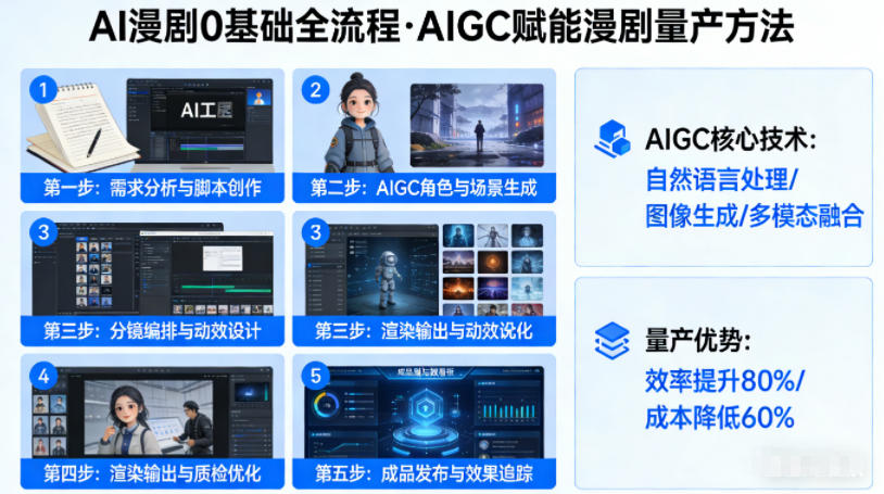 AI漫剧0基础全流程,快速掌握AIGC赋能的漫剧量产方法-水滴知识网