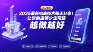 2026最新电商技术每天分享,让你的店铺少走弯路,越做越好(更新26年04月)-水滴知识网