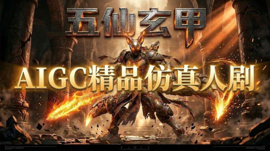 AIGC精品仿真人短剧教学,以五仙玄甲风为例展示保姆级实操教学-水滴知识网