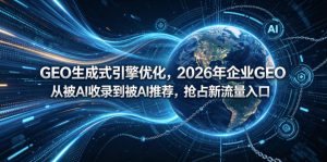 GEO生成式引擎优化,2026年企业GEO从被AI收录到被AI推荐,抢占新流量入口-水滴知识网
