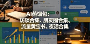 AI蒸馏包:访谈合集、朋友圈合集、流量黄宝书、夜话合集【文档】-水滴知识网