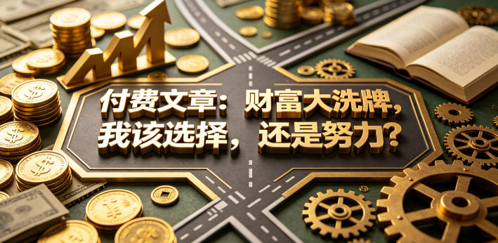 付费文章:财富大洗牌,我该选择,还是努力?-水滴知识网
