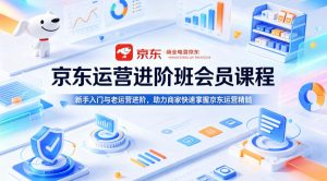 京东运营进阶班会员课程,新手入门与老运营进阶,助力商家快速掌握京东运营精髓-水滴知识网