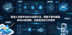 普通⼈也能学会的AI出图⽅法,把脑子里的画面,拆成AI能理解、也能稳定执行的需求【文档】-水滴知识网