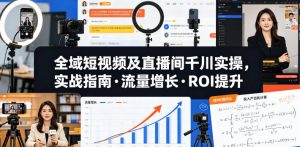 全域短视频及直播间千川实操,实战指南·流量增长·ROI提升-水滴知识网