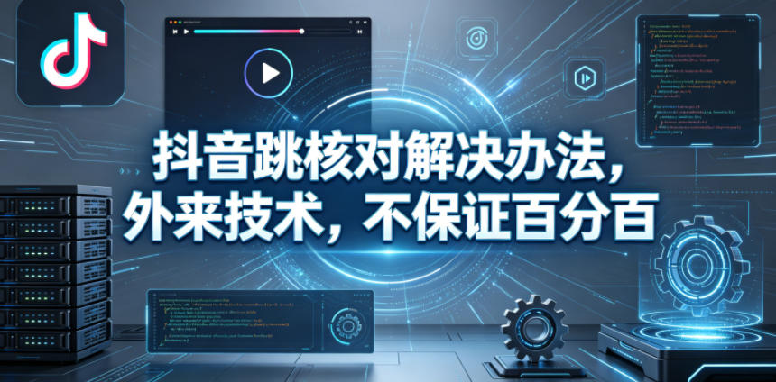 抖音跳核对解决办法,外来技术,不保证百分百-水滴知识网