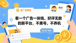 看一个广告一块钱,好评无数的新平台,不黑号,不养机,一部手机一天撸几十,可矩阵【揭秘】-水滴知识网