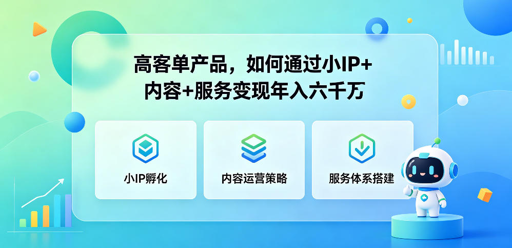 高客单产品,如何通过小IP+内容+服务变现年入六干W-水滴知识网