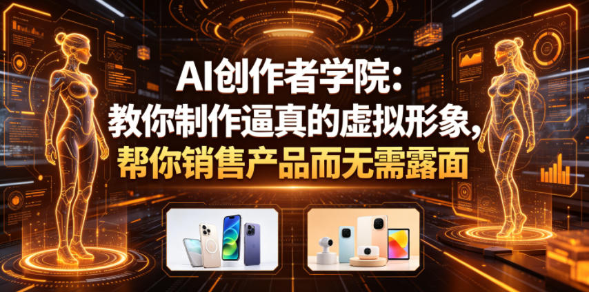 AI创作者学院:教你制作逼真的虚拟形象,帮你销售产品而无需露面【原创双语字幕】-水滴知识网