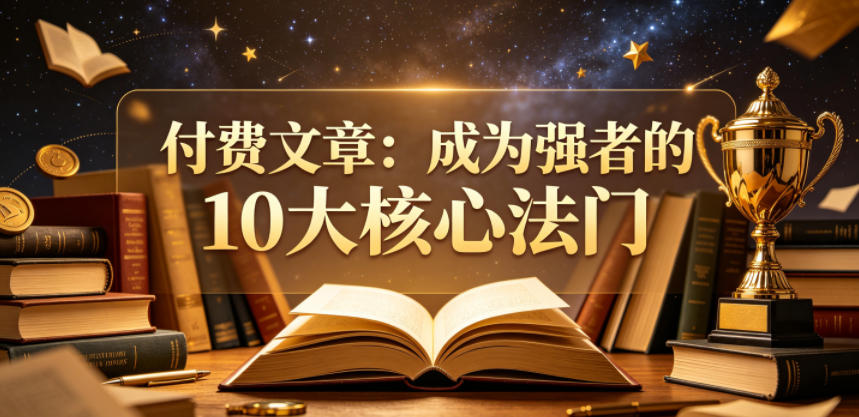 付费文章:成为强者的10大核心法门-水滴知识网