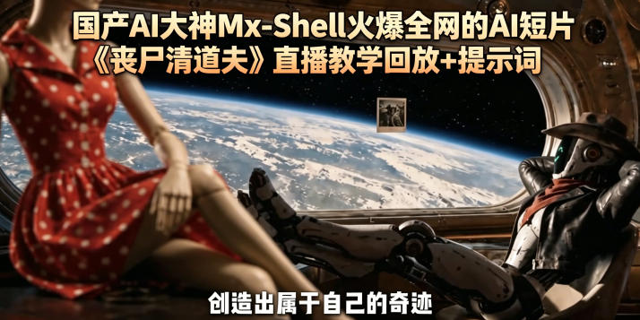 国产AI大神Mx-Shell火爆全网的AI短片《丧尸清道夫》直播教学回放+提示词-水滴知识网