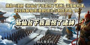 爆款AI漫剧《斩仙台下我震惊了诸神》深度解析课,逐段拆解仙侠漫剧镜头与制作思路,快速复刻爆款创作模式-水滴知识网