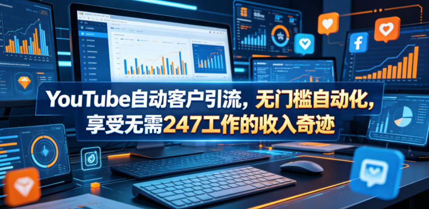 YouTube自动客户引流,无门槛自动化,享受无需247工作的收入奇迹!【原创双语字幕】-水滴知识网