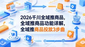 2026千川全域推商品,全域推商品功能详解,全域推商品投放3步曲-水滴知识网