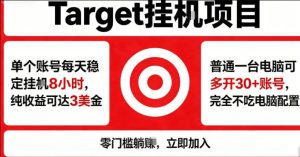 海外平台Target商品浏览曝光,24小时运行无需人工值守,日收益100美刀+电脑可多开【揭秘】-水滴知识网